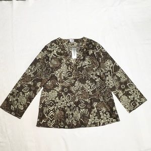 NWT Chico’s Size 3 100% Cotton Tunic Brand New!